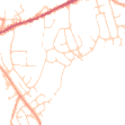 Daytime road noise heatmap for SK23 0LH