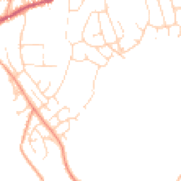 Daytime road noise heatmap for SK23 0NE