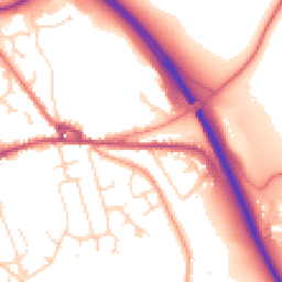 Daytime road noise heatmap for SK23 0PJ