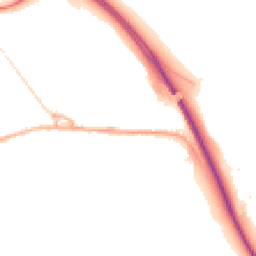 Night-time road noise heatmap for SK23 0PJ