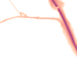Night-time road noise heatmap for SK23 0QA