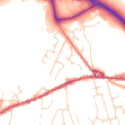 Daytime road noise heatmap for SK23 0TH