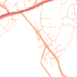 Daytime road noise heatmap for SK23 0UA