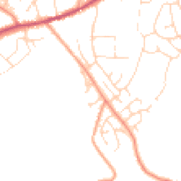 Daytime road noise heatmap for SK23 0UB
