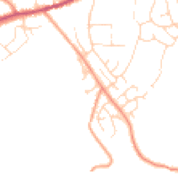 Daytime road noise heatmap for SK23 0UE