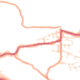 Daytime road noise heatmap for SK23 6AZ