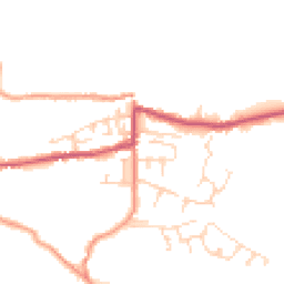Daytime road noise heatmap for SK23 6BB