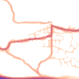 Daytime road noise heatmap for SK23 6BE