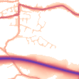 Daytime road noise heatmap for SK23 6BF