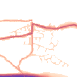 Daytime road noise heatmap for SK23 6BG