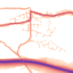 Daytime road noise heatmap for SK23 6DD