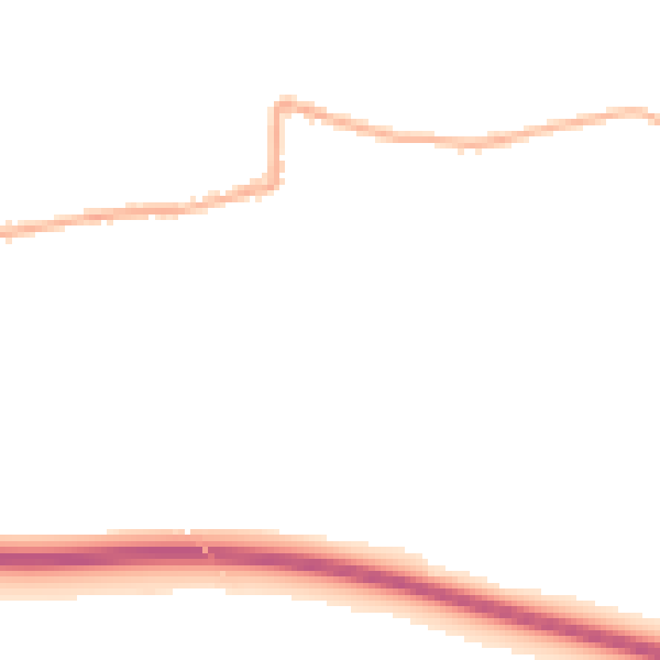Night-time road noise heatmap for SK23 6DD