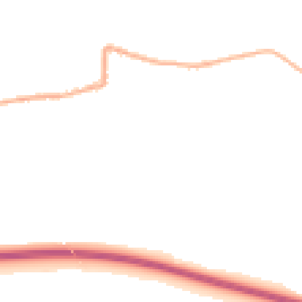 Night-time road noise heatmap for SK23 6DQ