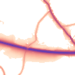 Daytime road noise heatmap for SK23 6DX