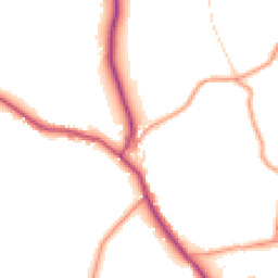 Daytime road noise heatmap for SK23 6DZ