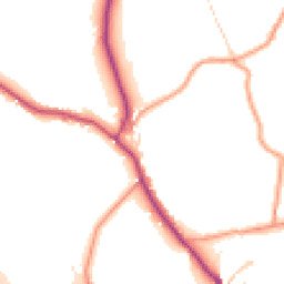 Daytime road noise heatmap for SK23 6EH