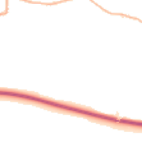 Night-time road noise heatmap for SK23 6EX
