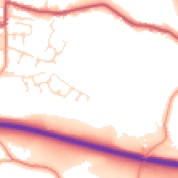 Daytime road noise heatmap for SK23 6EZ