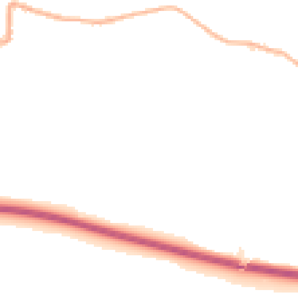 Night-time road noise heatmap for SK23 6EZ