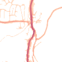Daytime road noise heatmap for SK23 7FZ