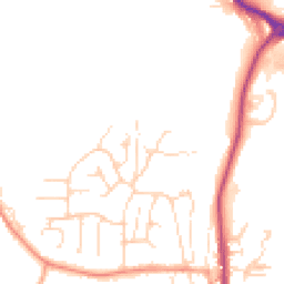 Daytime road noise heatmap for SK23 7GB