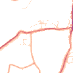 Daytime road noise heatmap for SK23 7GP