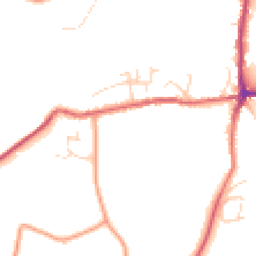 Daytime road noise heatmap for SK23 7GQ