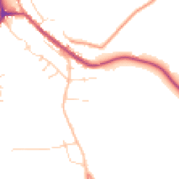 Daytime road noise heatmap for SK23 7HG