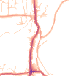 Daytime road noise heatmap for SK23 7HZ