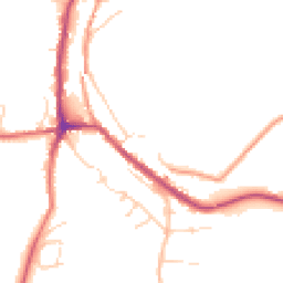 Daytime road noise heatmap for SK23 7LD