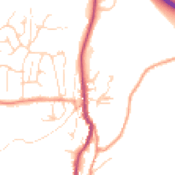 Daytime road noise heatmap for SK23 7LS