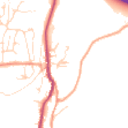 Daytime road noise heatmap for SK23 7NA
