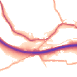 Daytime road noise heatmap for SK23 7NH