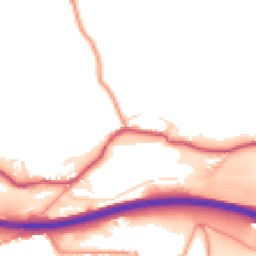 Daytime road noise heatmap for SK23 7NL