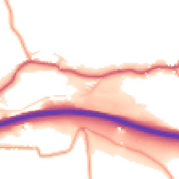 Daytime road noise heatmap for SK23 7NR