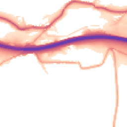Daytime road noise heatmap for SK23 7NS
