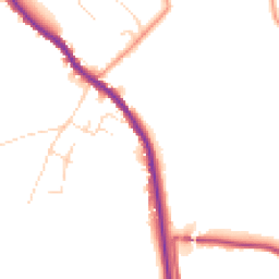 Daytime road noise heatmap for SK23 7PF
