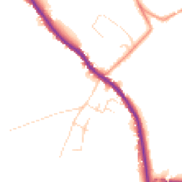 Daytime road noise heatmap for SK23 7PN