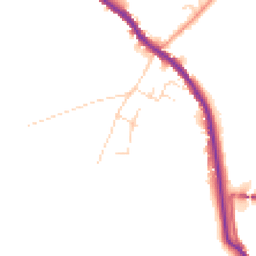 Daytime road noise heatmap for SK23 7PU