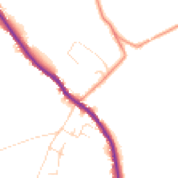 Daytime road noise heatmap for SK23 7QA