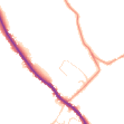 Daytime road noise heatmap for SK23 7QB