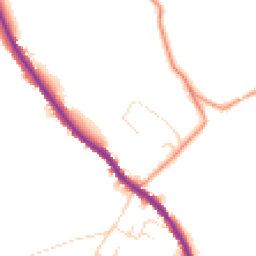 Daytime road noise heatmap for SK23 7QD