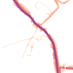 Daytime road noise heatmap for SK23 7QP