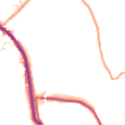 Daytime road noise heatmap for SK23 7QQ