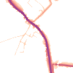 Daytime road noise heatmap for SK23 7QW