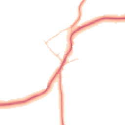 Daytime road noise heatmap for SK23 7QX