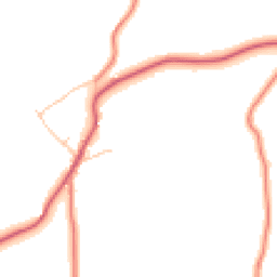 Daytime road noise heatmap for SK23 7QZ