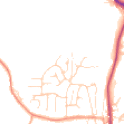 Daytime road noise heatmap for SK23 7RR