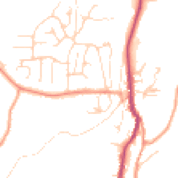 Daytime road noise heatmap for SK23 7RZ