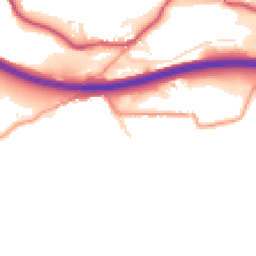 Daytime road noise heatmap for SK23 7TB